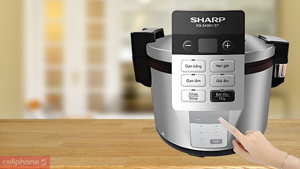 Công nghệ nấu hiện đại của nồi cơm điện Sharp KS-5400V-ST