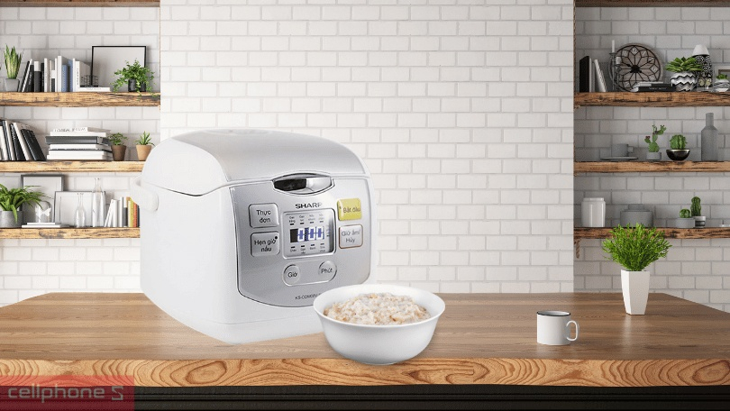 Công suất, chế độ nấu của nồi cơm điện Sharp KS-COM08V-SL 0.72 lít