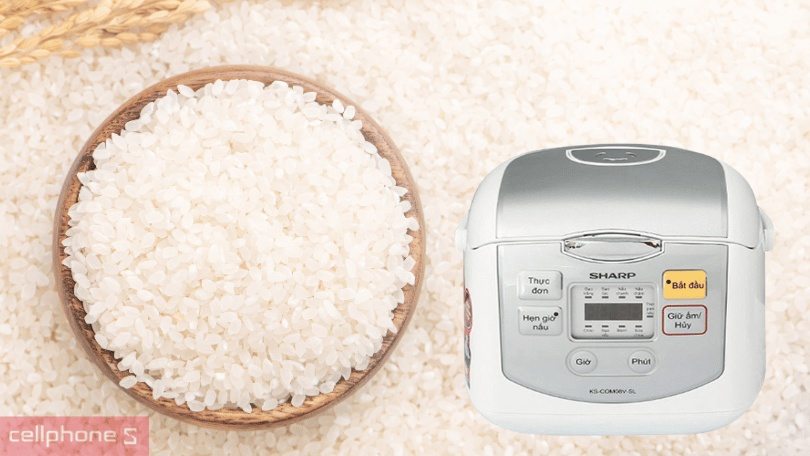 Công nghệ nấu của nồi cơm điện Sharp KS-COM08V-SL 0.72 lít