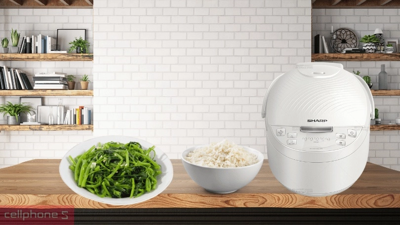 Dung tích nồi cơm điện Sharp KS-COM150EV-WH 1.5 lít