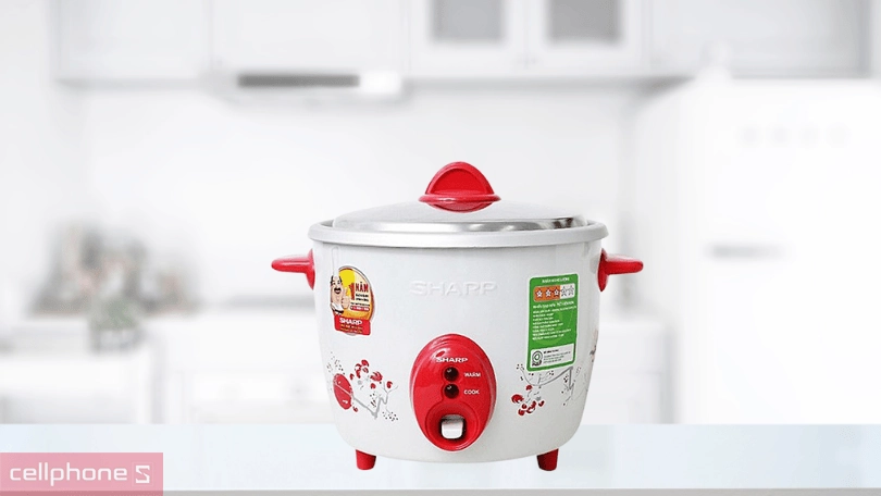 Công suất và các chế độ nấu của nồi cơm điện Sharp KSH-D06V 0.6 lít