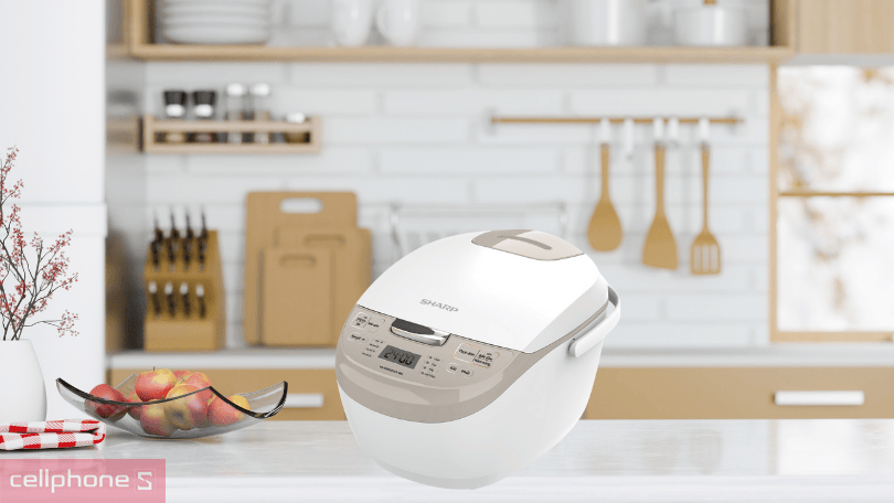 Công suất, chế độ nấu của nồi cơm điện tử Sharp 1.8 lít KS-COM191EV-WH