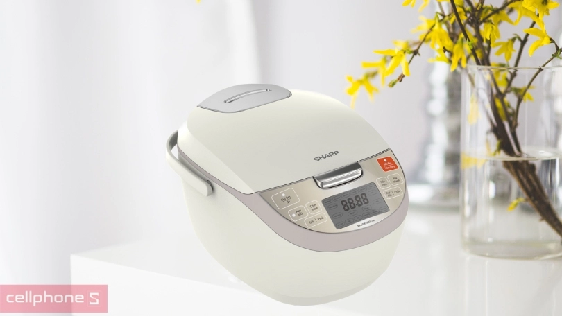 Vì sao nên mua nồi cơm điện tử Sharp 1.8 lít KS-COM193EV-GL