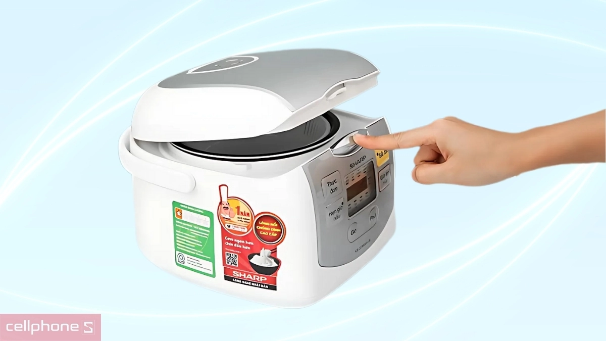 Dung tích nấu của nồi cơm điện tử Sharp KS-COM08V-SL