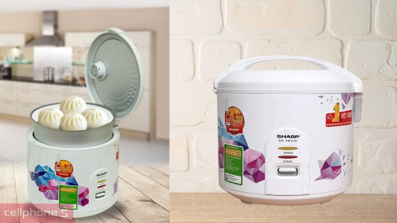 Vì sao nên mua nồi cơm nắp gài Sharp 1.8 lít KS-18TJV