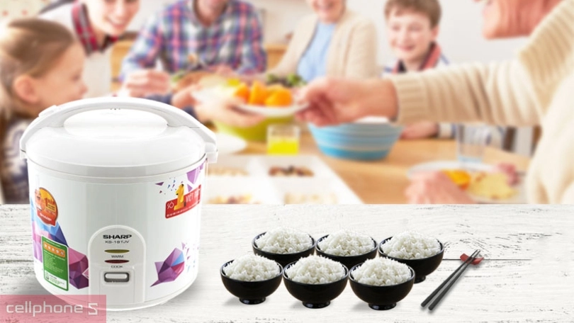 Công nghệ có trên nồi cơm nắp gài Sharp 1.8 lít KS-18TJV