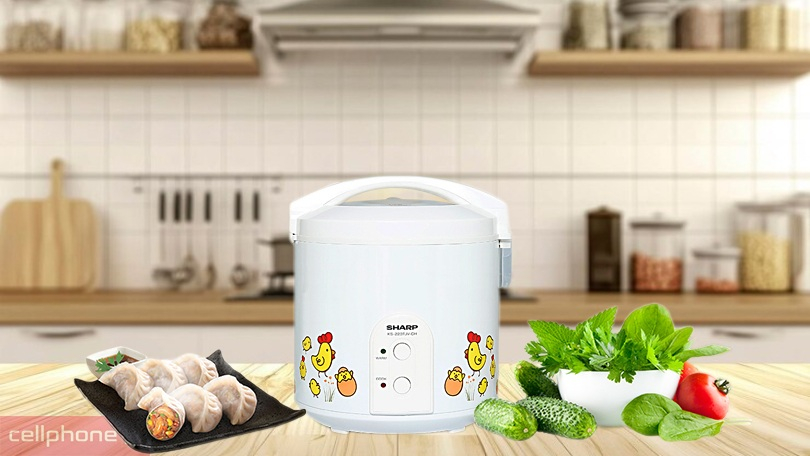Vì sao nên mua nồi cơm nắp gài Sharp 2.2 lít KS-223TJV-CH