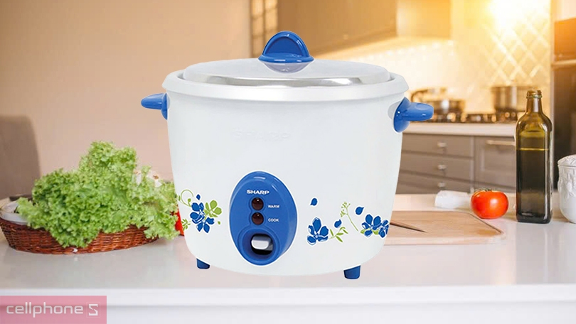 Nồi cơm nắp rời Sharp 1.5 lít KSH-D15V - Nấu cơm nhanh chóng và tiện lợi