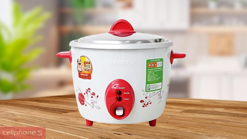 Nồi cơm nắp rời Sharp 1.5 lít KSH-D15V - Nấu cơm nhanh chóng và tiện lợi