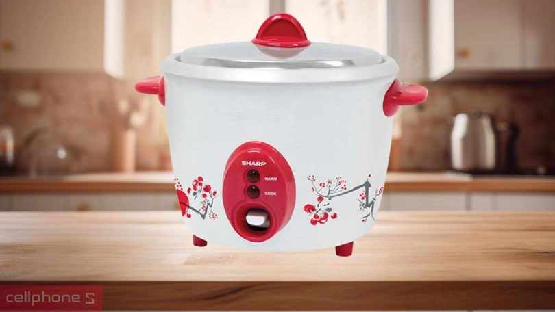 Thiết kế nồi cơm nắp rời Sharp 2.2 lít KSH-D22V