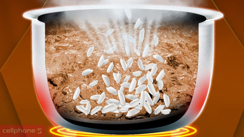 Dung tích nồi cơm nắp rời Sharp 2.2 lít KSH-D22V