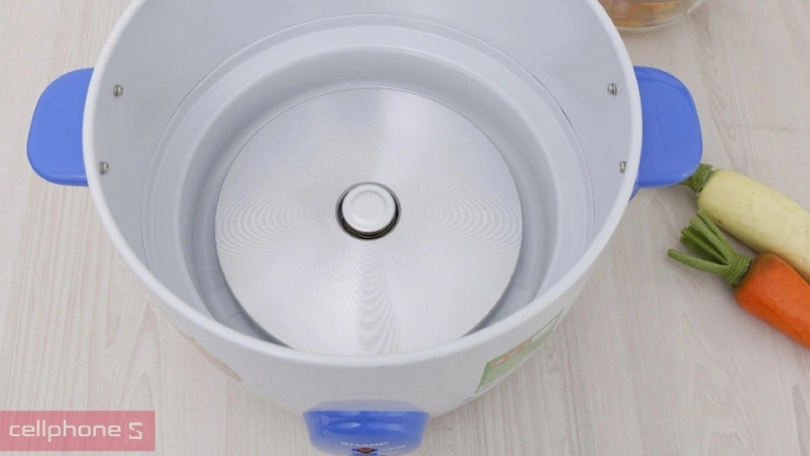 Nồi cơm nắp rời Sharp 2.8 lít KSH D28V - Kiểu dáng thanh lịch, nấu nhanh chín