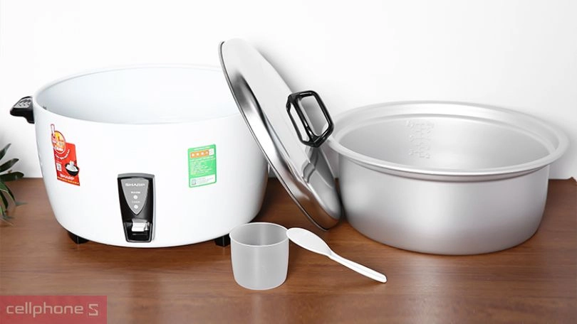 Thiết kế nồi cơm nắp rời Sharp 7 lít KSH-D77V