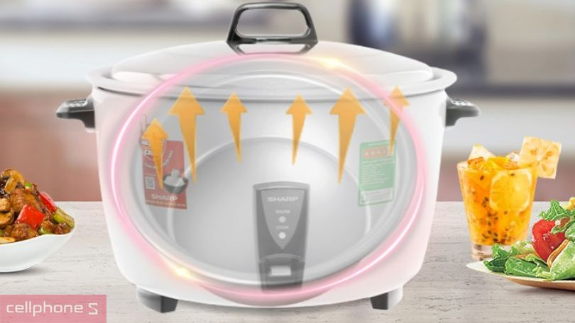 Công nghệ tiện ích đi kèm của nồi cơm nắp rời Sharp 7 lít KSH-D77V