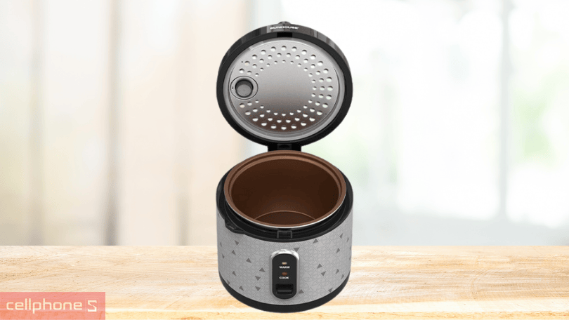 Nồi cơm nắp gài Sunhouse 1.8 lít SHD8630 - Công suất mạnh mẽ, dung tích nấu lớn