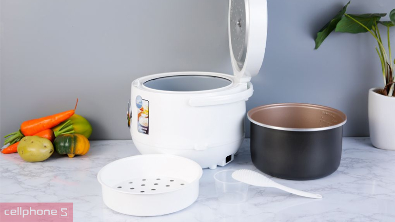 Nồi cơm điện Sunhouse SHD8606 1.8L - Kiểu dáng bên bỉ, công suất nấu ấn tượng
