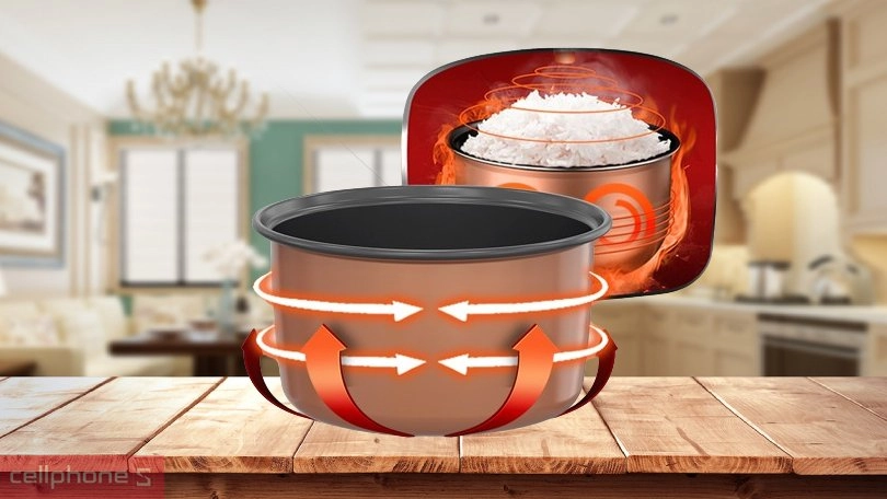 Nồi cơm điện SUNHOUSE SHD8611N 1.8L – Nấu cơm nhanh chóng, an toàn sử dụng