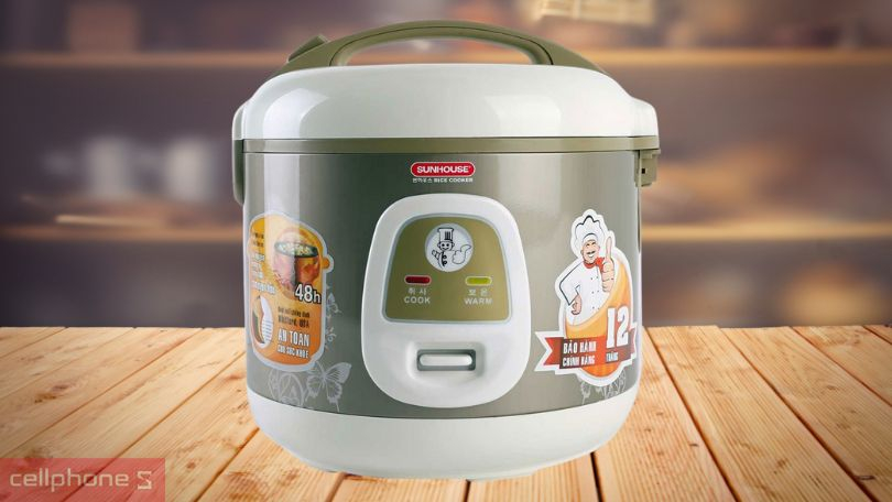 Chất liệu nồi cơm điện 1.2 lít Sunhouse SHD8216