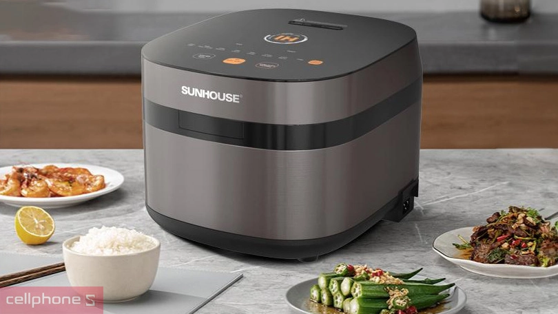 Nồi cơm điện cao tần Sunhouse 1.5 lít SHD8826 – Nấu cơm nhanh, giữ ấm lâu