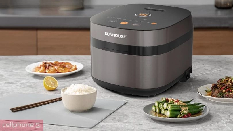 Thiết kế nồi cơm điện cao tần Sunhouse SHD8826 1.5L 