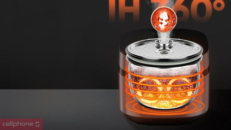 Công nghệ nồi cơm điện cao tần Sunhouse SHD8826 1.5L 