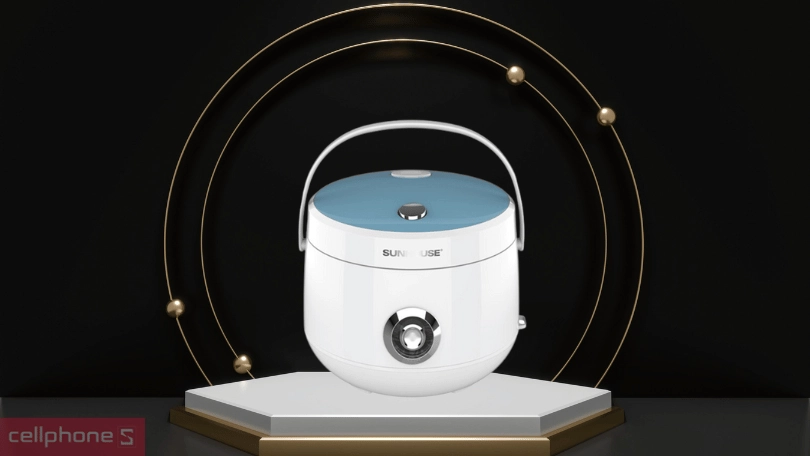 Nồi cơm Sunhouse có chế độ hẹn giờ tới 24 tiếng