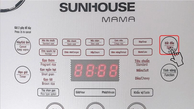 Cách sử dụng nồi cơm điện 1.8 lít SUNHOUSE MAMA SHD8959