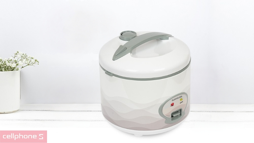 Nồi cơm điện Sunhouse SHD8602 1.8L - Tiện lợi cho bữa cơm thơm ngon, tròn vị