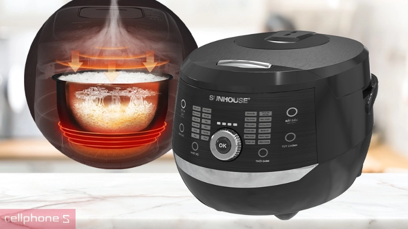 Công suất nồi cơm điện Sunhouse SHD8911 1.8L