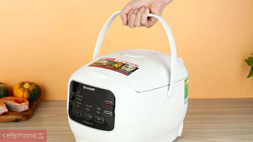 Nồi cơm điện tử Sharp 1.8 lít KS-COM183MV-WH – Công nghệ 3D tiên tiến