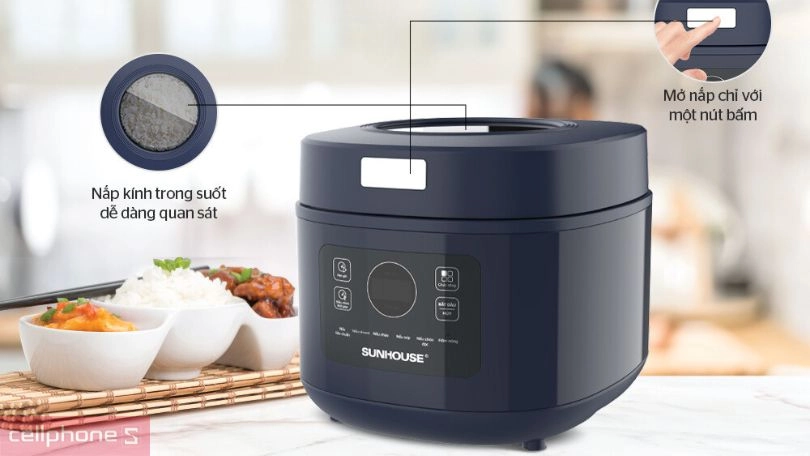 Thiết kế nồi cơm điện Sunhouse SHD8802 1L