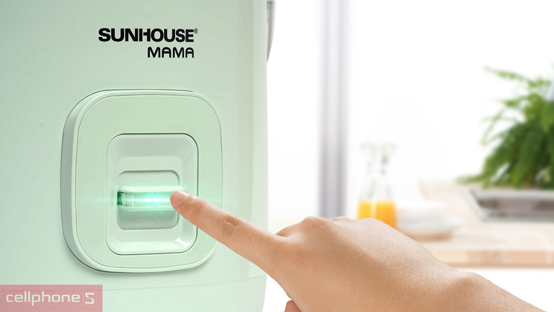 Nồi cơm nắp gài Sunhouse 1.8 lít SHD8665B – Nấu nhanh, giữ ấm, tiện lợi