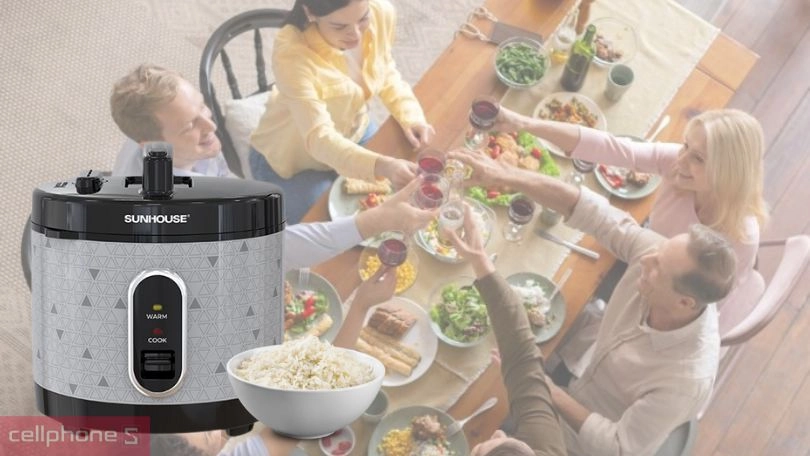Nồi cơm nắp gài Sunhouse 3 lít SHD8305