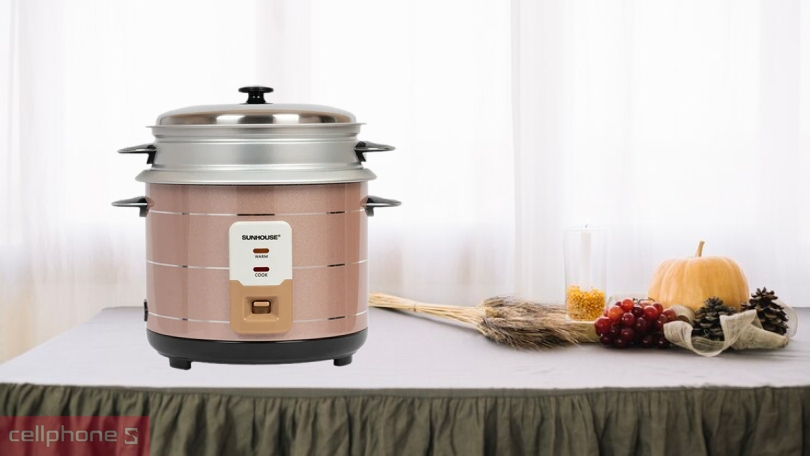 Vì sao nên mua nồi cơm nắp rời Sunhouse 1.8 lít SHD8125?