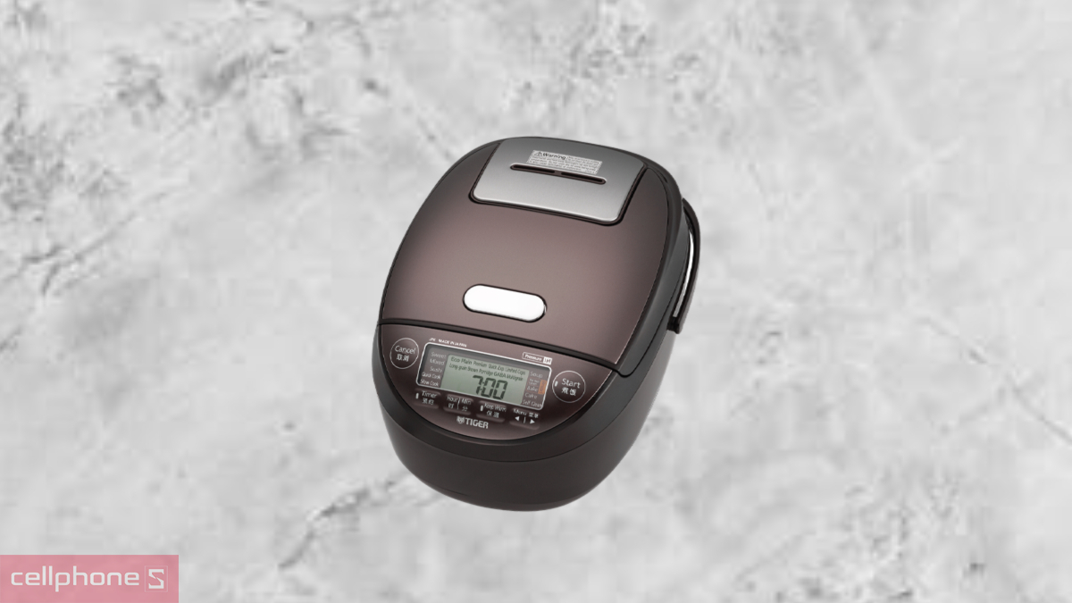 Công suất 1210W của Nồi cơm điện tử cao tần áp suất Tiger JPK-W18W