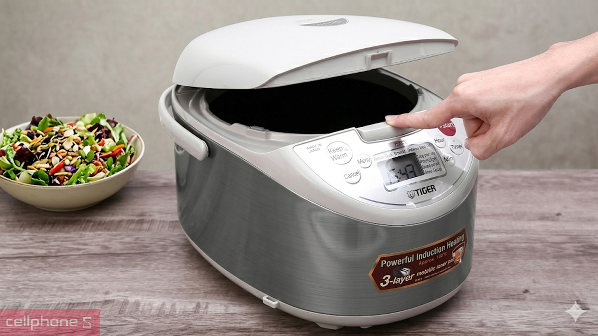 Hiệu suất nấu đa dạng của Nồi cơm điện tử cao tần Tiger JKW-A18W