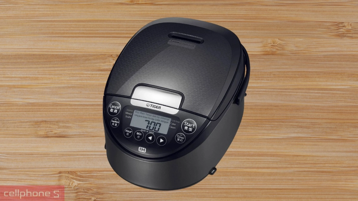 Dung tích 1.8 lít của Nồi cơm điện tử cao tần Tiger JPW-G18W-HD