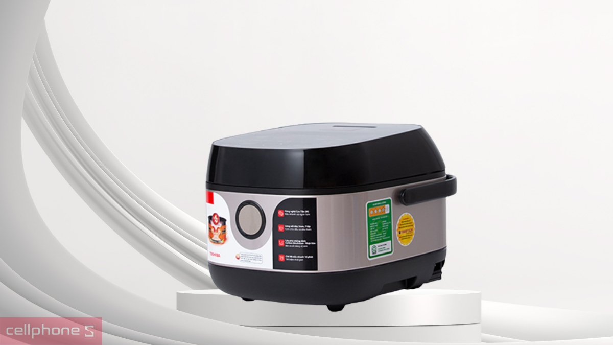 Dung tích 1.0L phù hợp gia đình nhỏ của Nồi cơm điện cao tần Toshiba 1.0 lít RC-10IX1PV