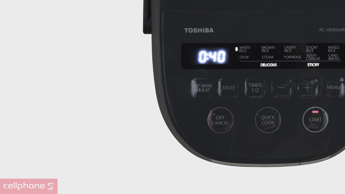 Công nghệ AI của Nồi cơm điện tử Toshiba 1.0L RC-10DR5UVN(H)