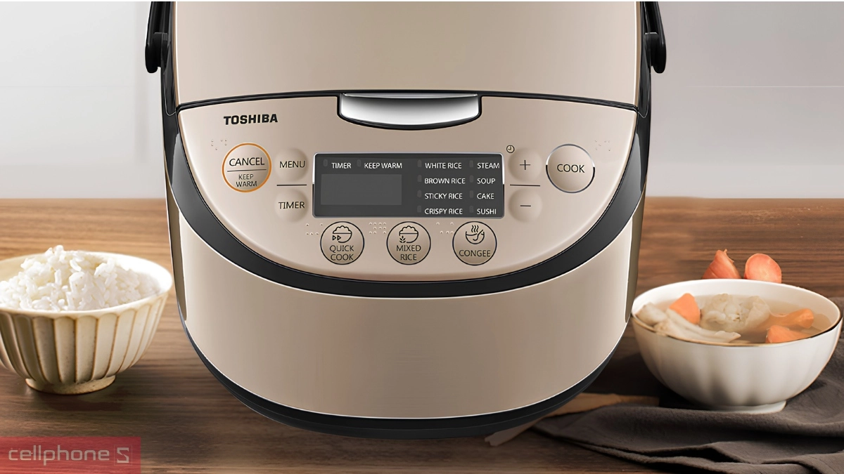 Màn hình điện tử nồi cơm điện tử Toshiba 1.8L RC-18DR3PV(G)