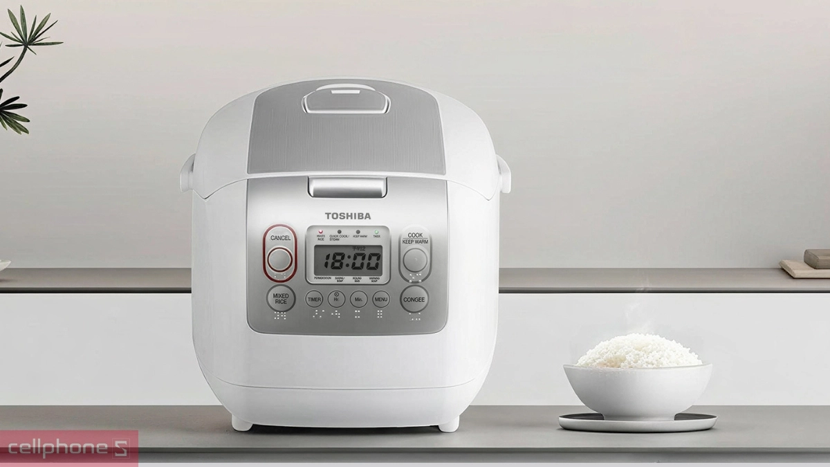 Công suất nồi cơm điện tử Toshiba 1.8L RC-18NMFVN(WT)