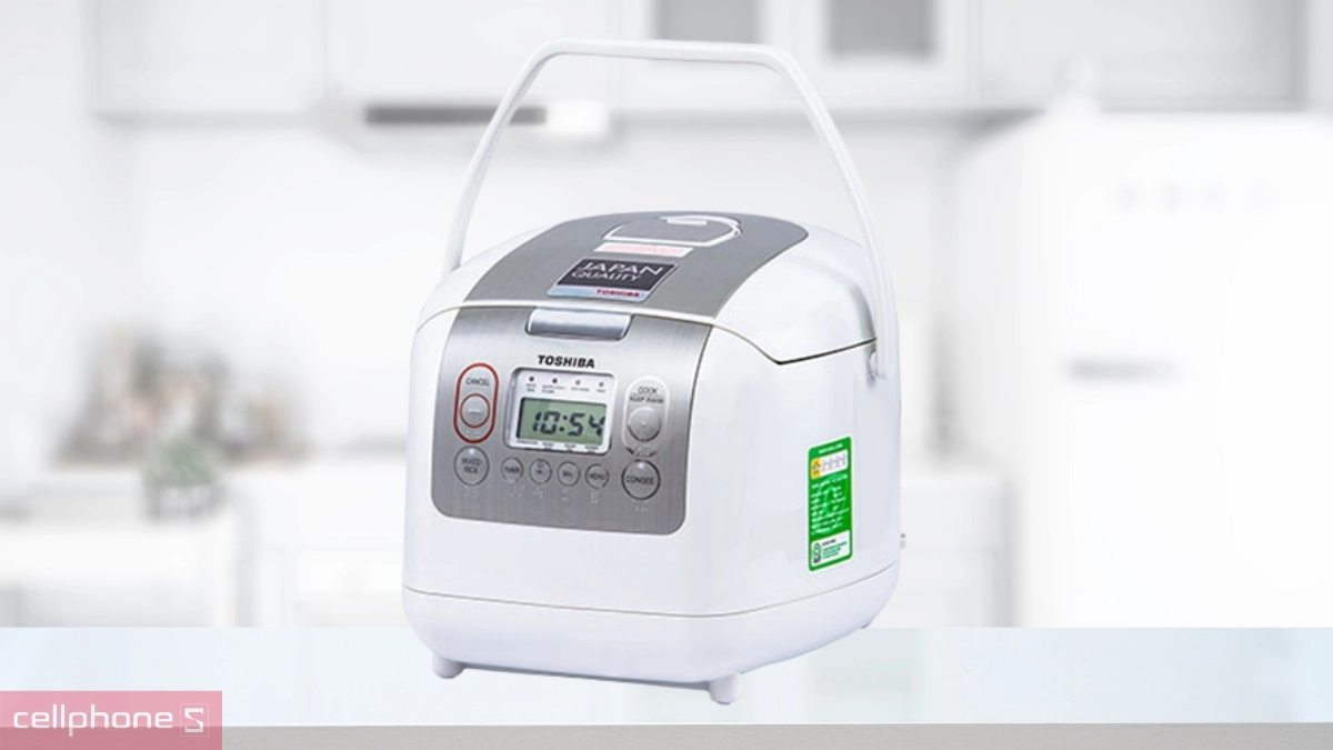 Thiết kế nồi cơm điện tử Toshiba RC-10NMFVN(WT)