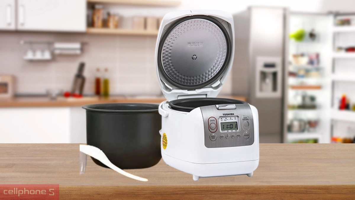Thiết kế nồi cơm điện tử Toshiba RC-10NMFVN(WT)