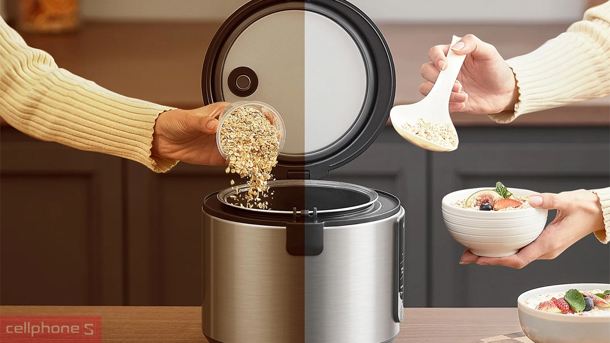 Hẹn giờ nấu lên đến 24 giờ