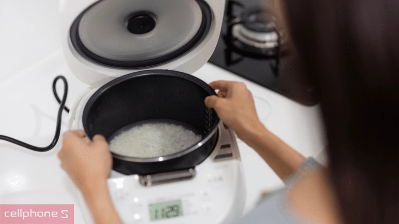 công nghệ nấu tự ngắt trên nồi cơm điện