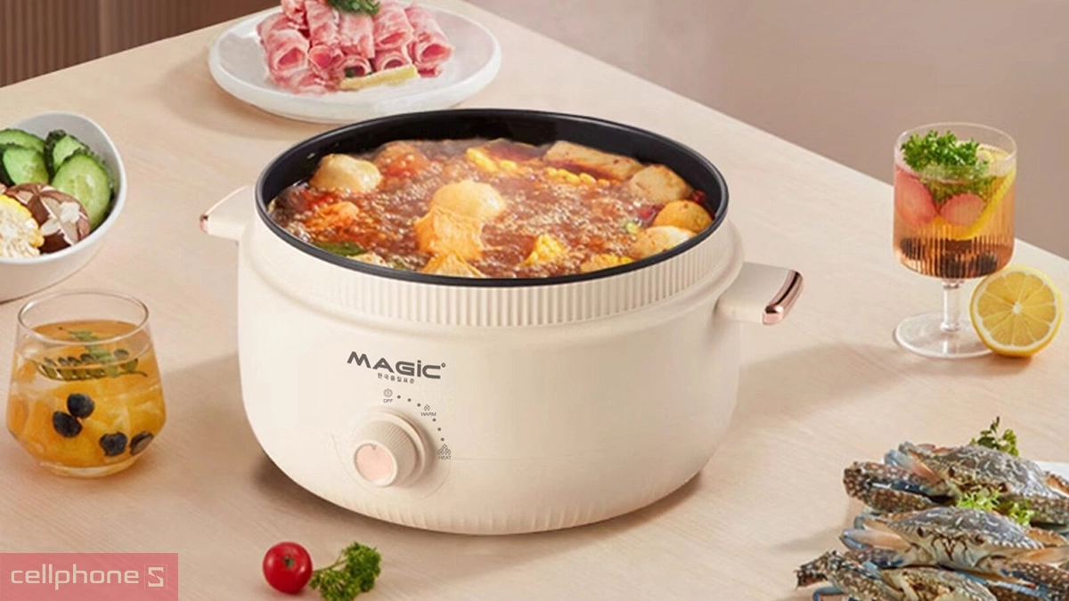 Công suất nồi lẩu hấp Magic Eco AC-091