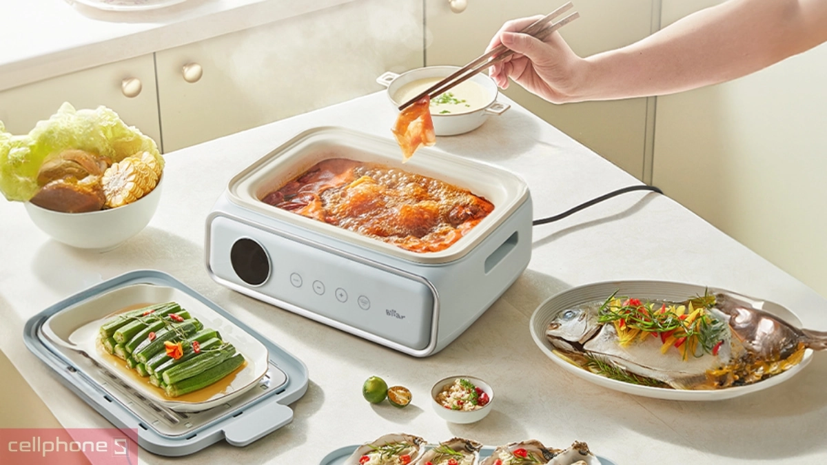 Chất liệu nồi hấp Bear DZG-P20W7