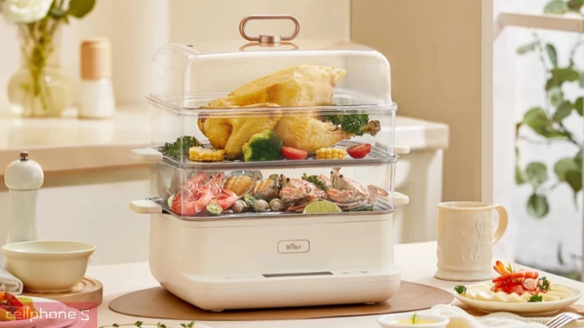 Dung tích nồi hấp Bear SB-NH12L