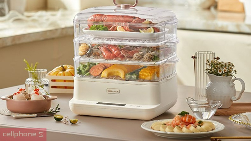 Vì sao nên mua nồi hấp thức ăn đa năng Bear DZG-CA2D1 12L