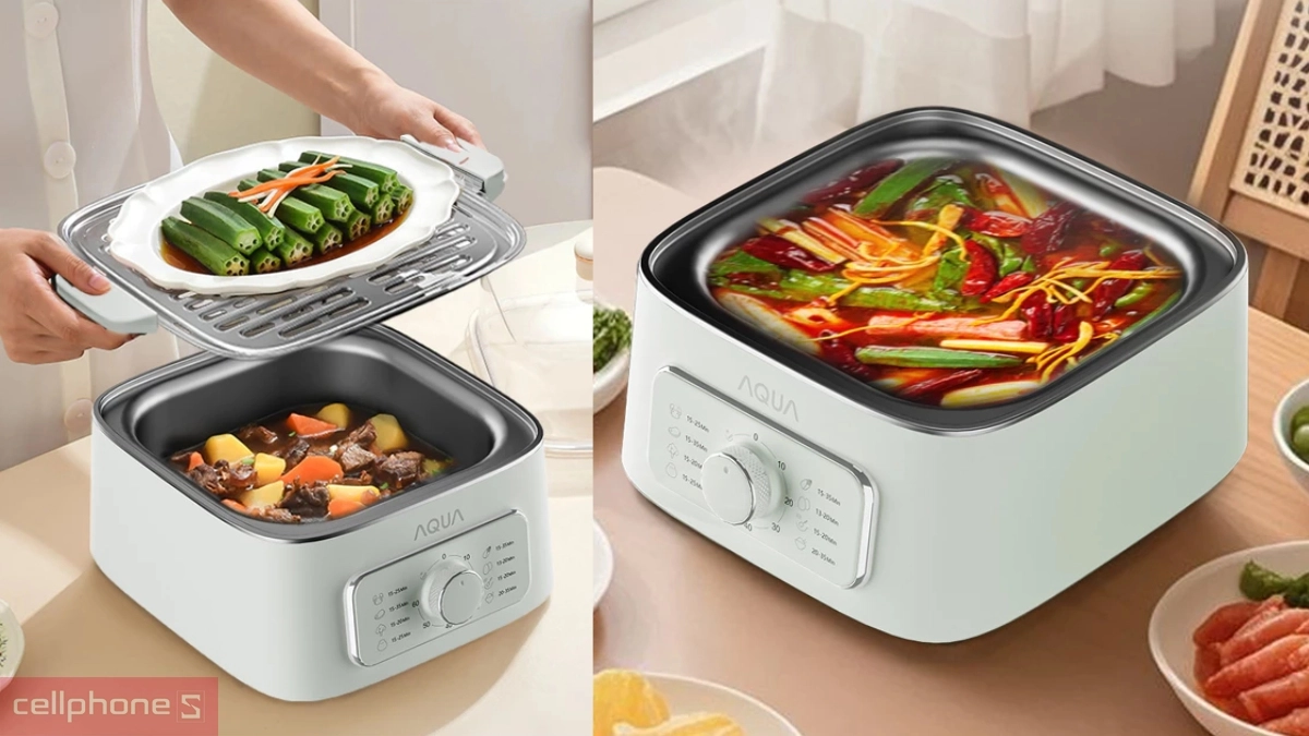 Nồi lẩu điện AQUA ASMC-ES902(W)